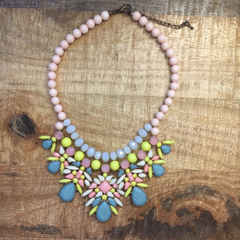 Statement Bib Pink and Yellow